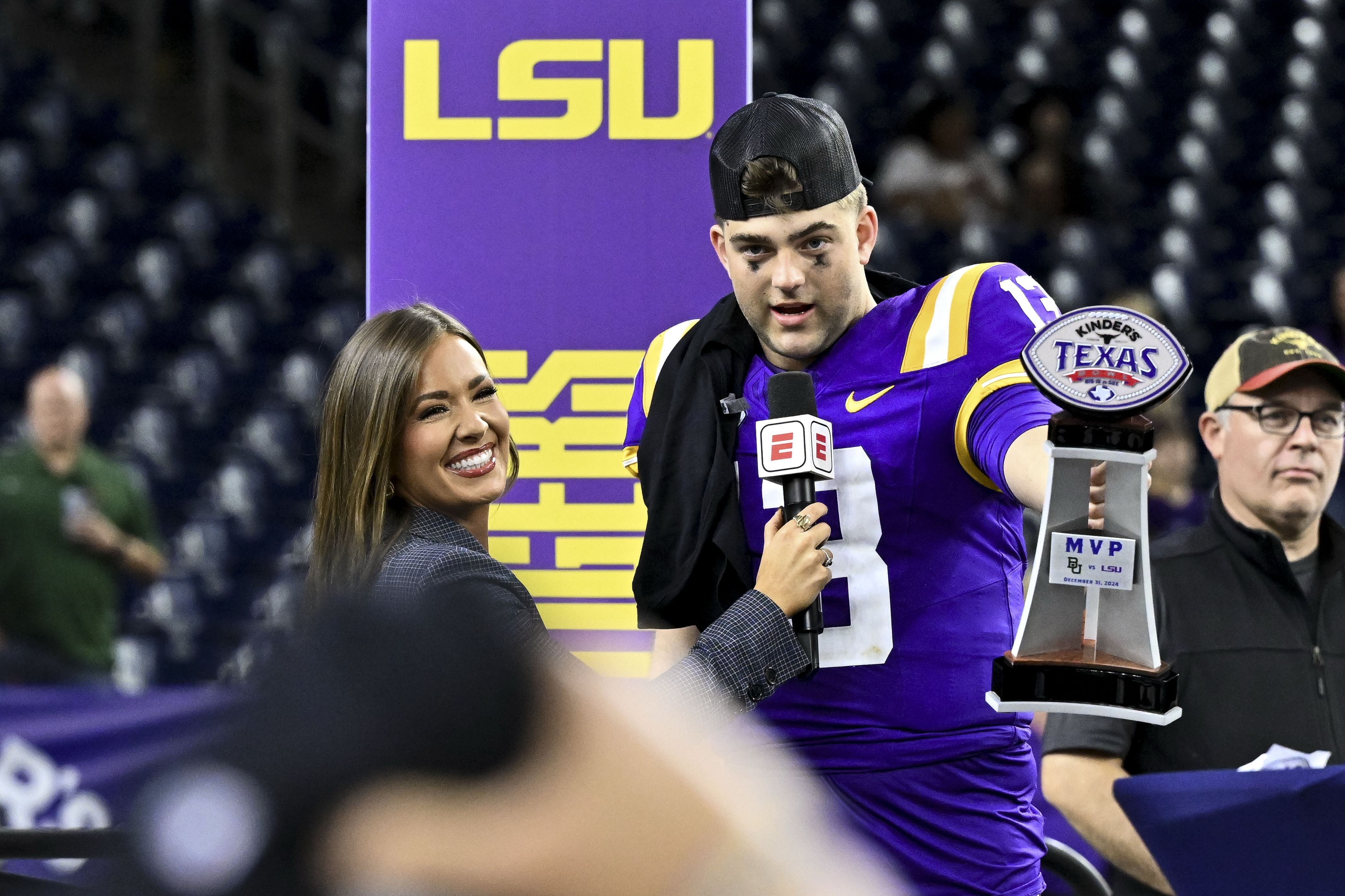 NCAA Football: LSU QB Garrett Nussmeier - Source: Imagn